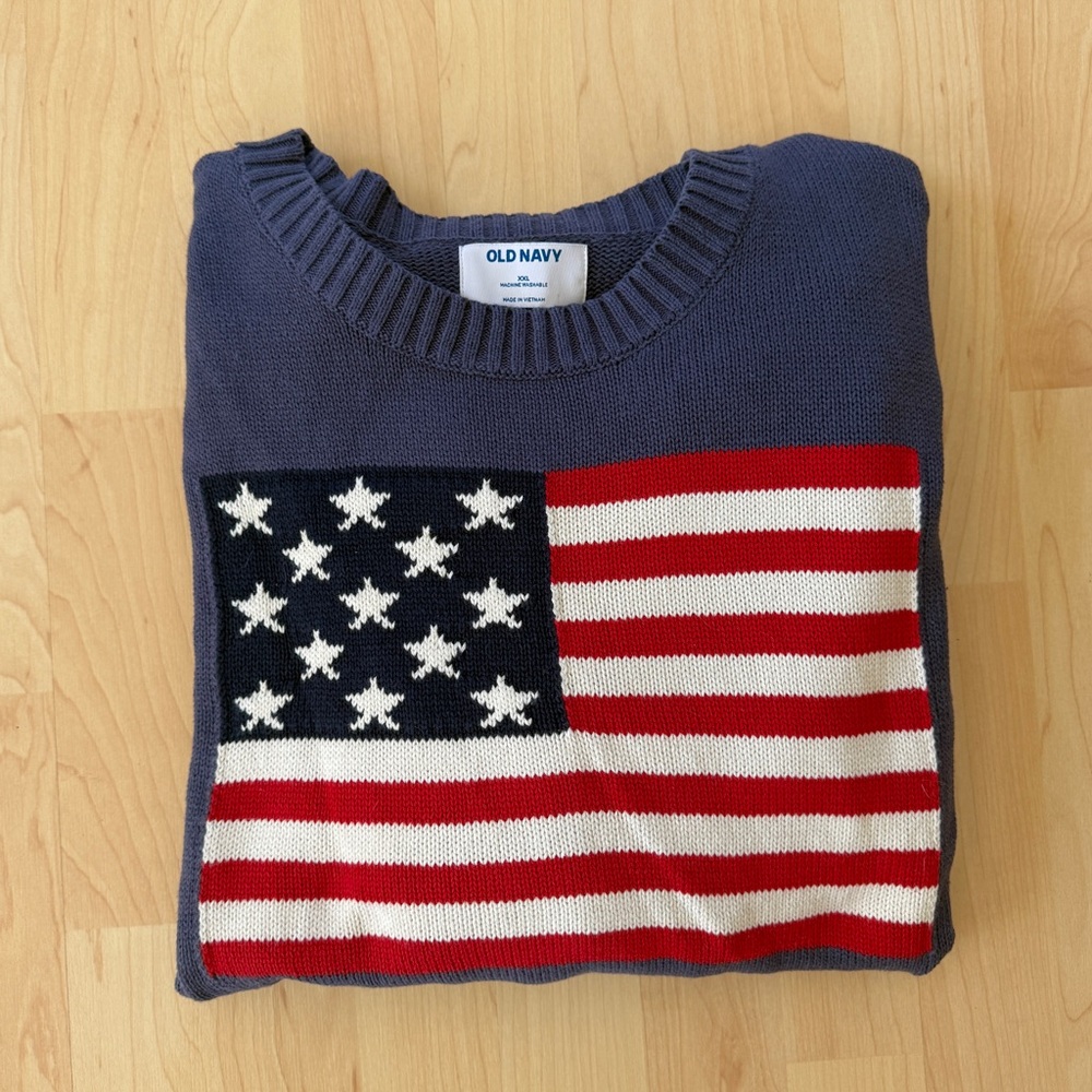 Old Navy American Flag Sweater